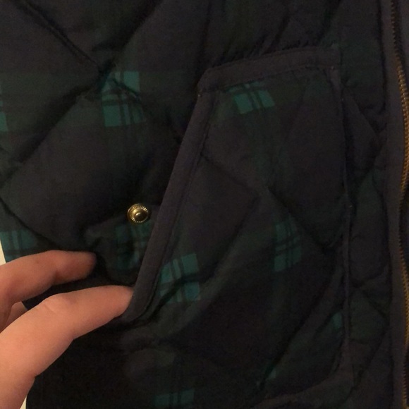 JCrew Plaid Puffer Vest - Picture 3 of 8
